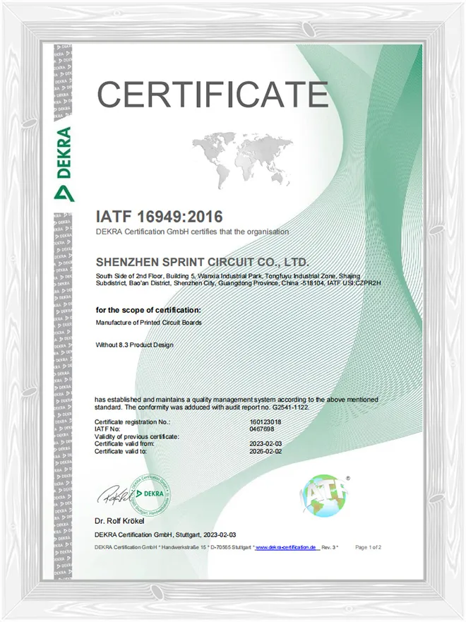 Temel PCB Sertifikaları: IATF16949, UL, IPC, RoHS ve ISO9001 Genel Bakış